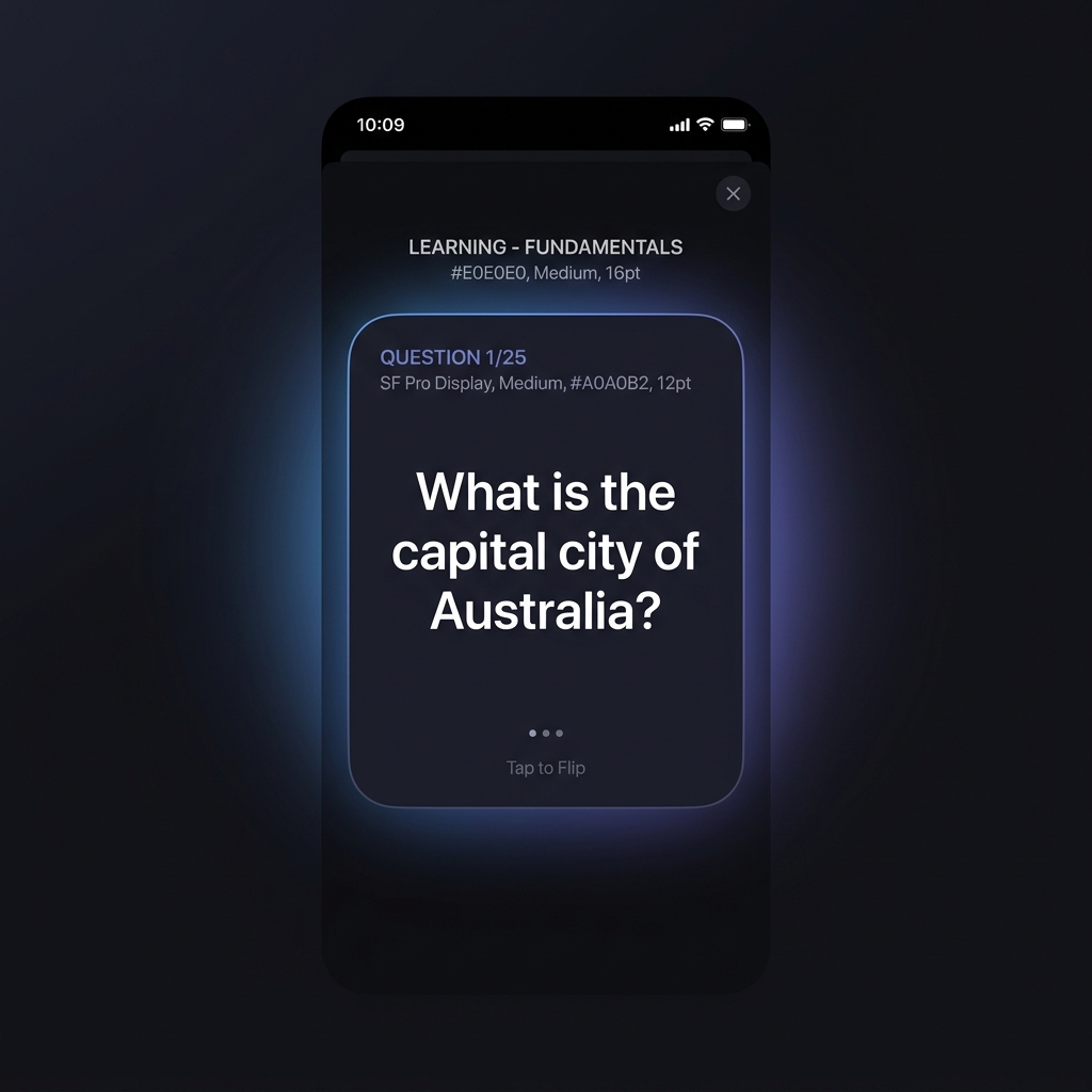 Flashcards Screen
